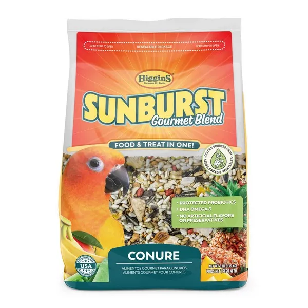 3 Lb Higgins Sunburst Conure - Food
